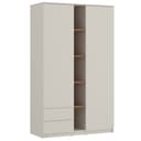 Lomadox Kleiderschrank FIER-129 Kaschmir Eiche 2 Türen 2 Schubladen Bild 2