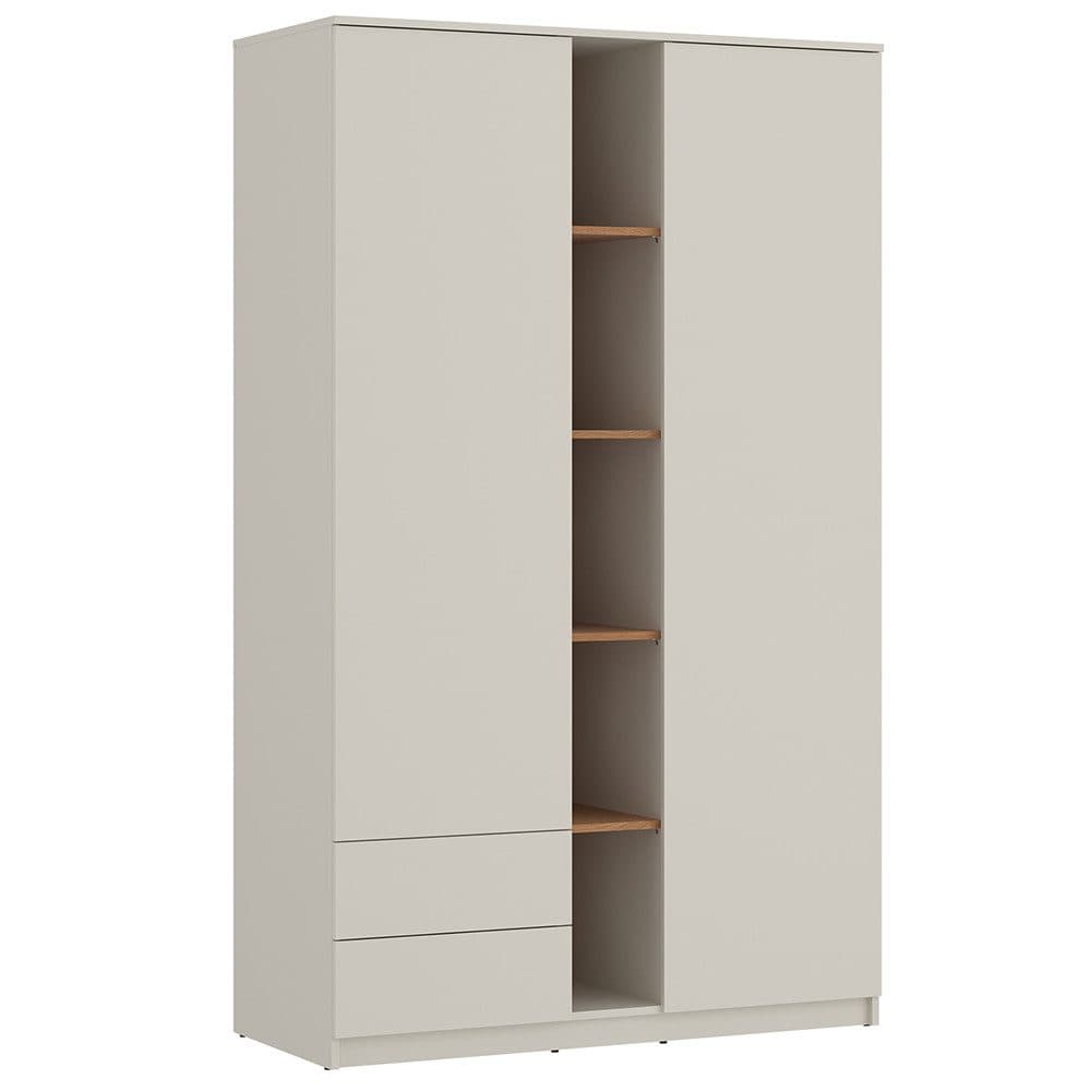 Lomadox Kleiderschrank FIER-129 Kaschmir Eiche 2 Türen 2 Schubladen - Bild 2