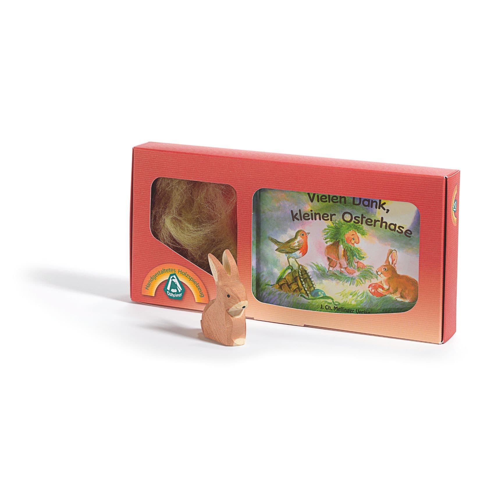 Ostheimer Spielwelt Vielen Dank, kleiner Osterhase Set mit Buch