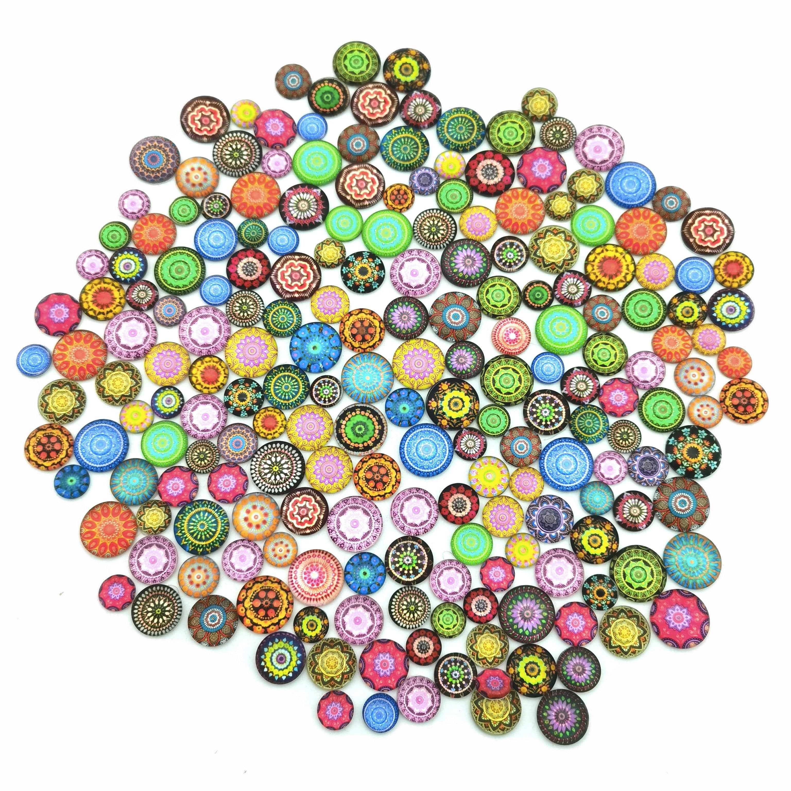 Armena Deko-Glas 200 Stück Bunt