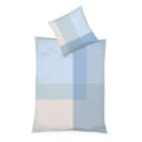 fleuresse Wendebettwäsche MILO Blau Mako-Satin mit Reißverschluss Bild 2