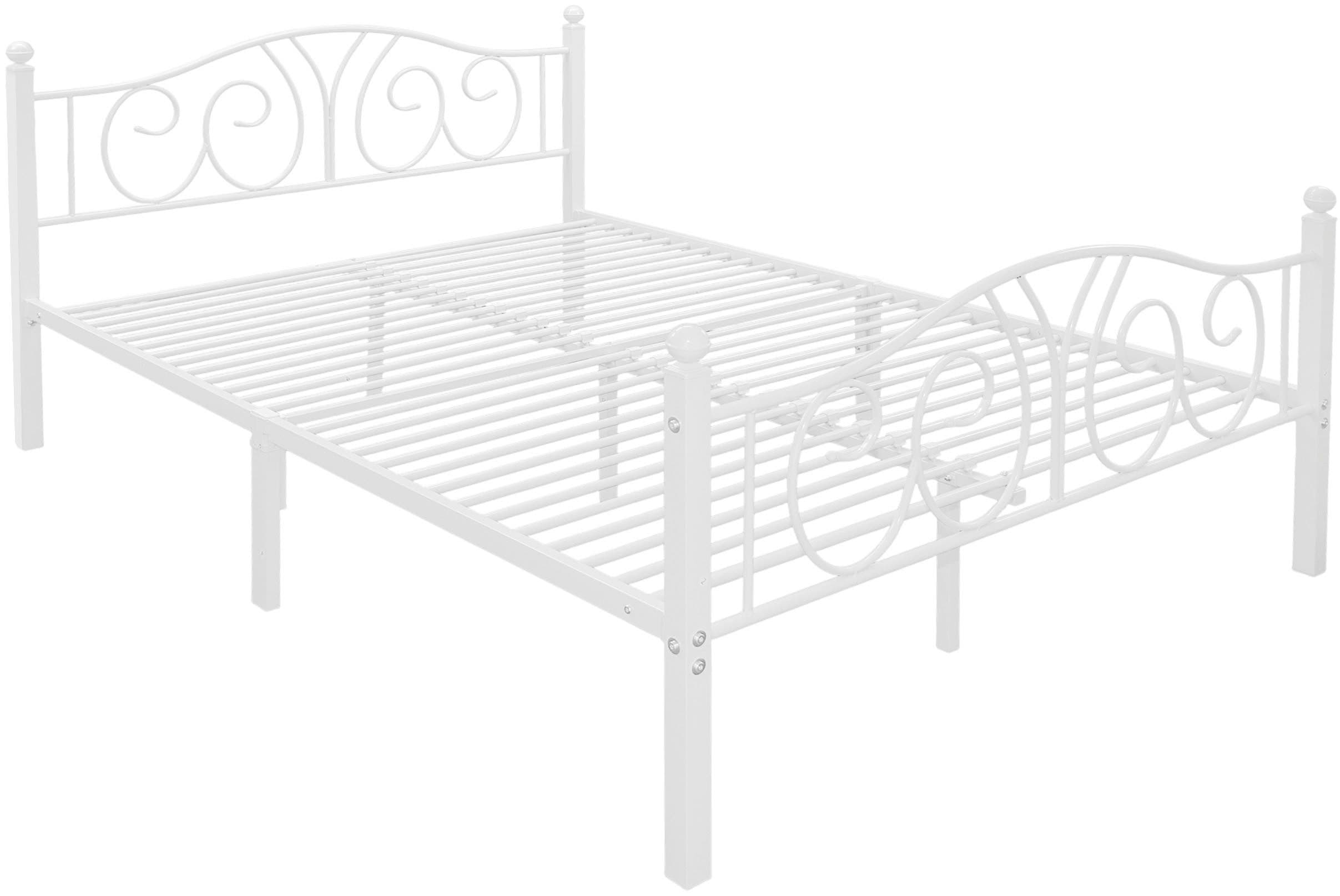 OTTO HOME LUND Landhausbett Metallbett Märchenbett Prinzessinbett Weiß - Bild 2