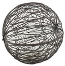 Posiwio Dekokugel Gartenkugel zum Befüllen Braun Metall Bild 2