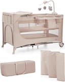 KINDERKRAFT Baby-Reisebett JOY 2 mit Zubehör Beige Bild 2