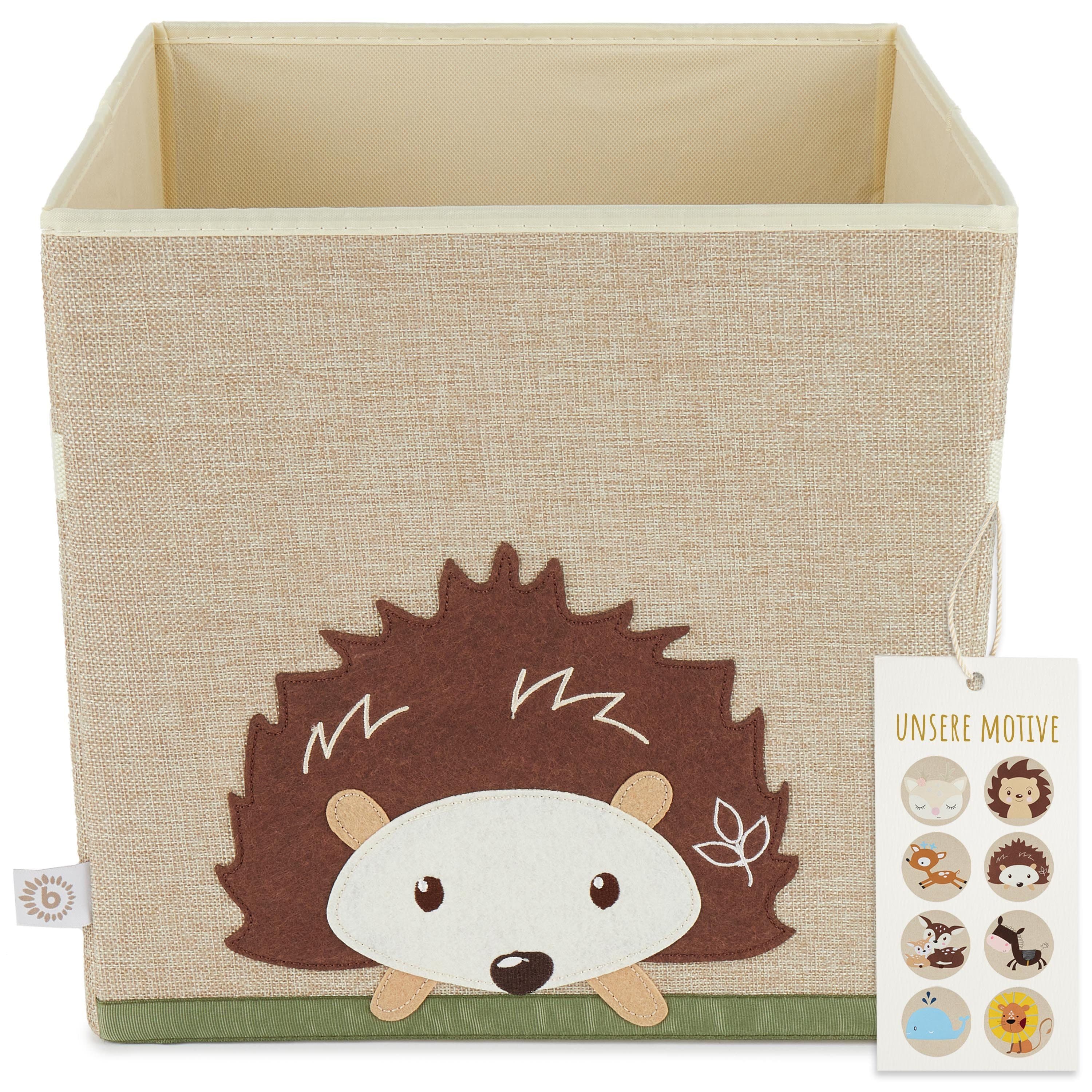 BIECO Spielzeugtruhe Igel 36L Faltbar Aufbewahrungsbox Beige - Bild 2