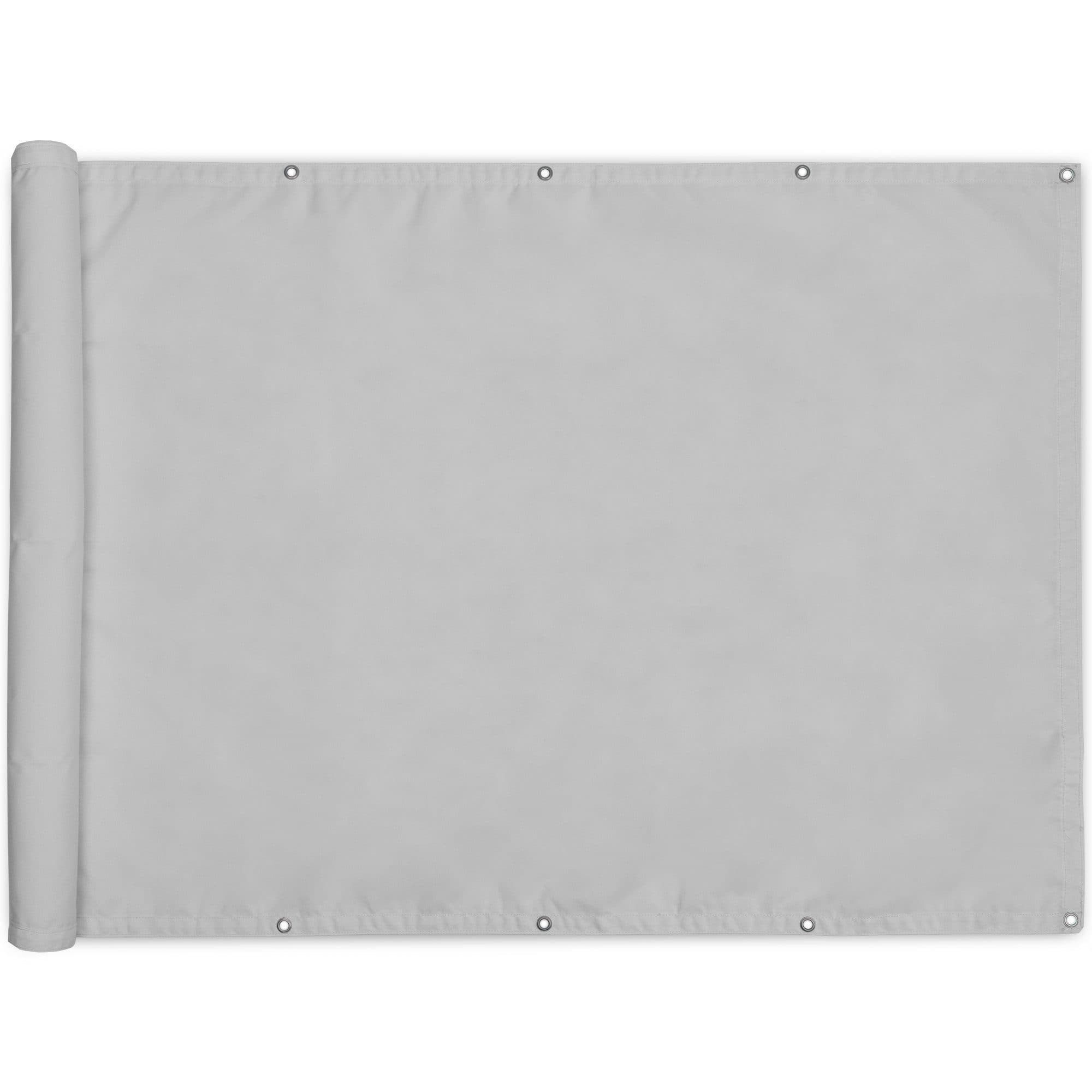 Sol Royal Balkonsichtschutz Grau 100x500cm mit Ösen & Kordel - Bild 2