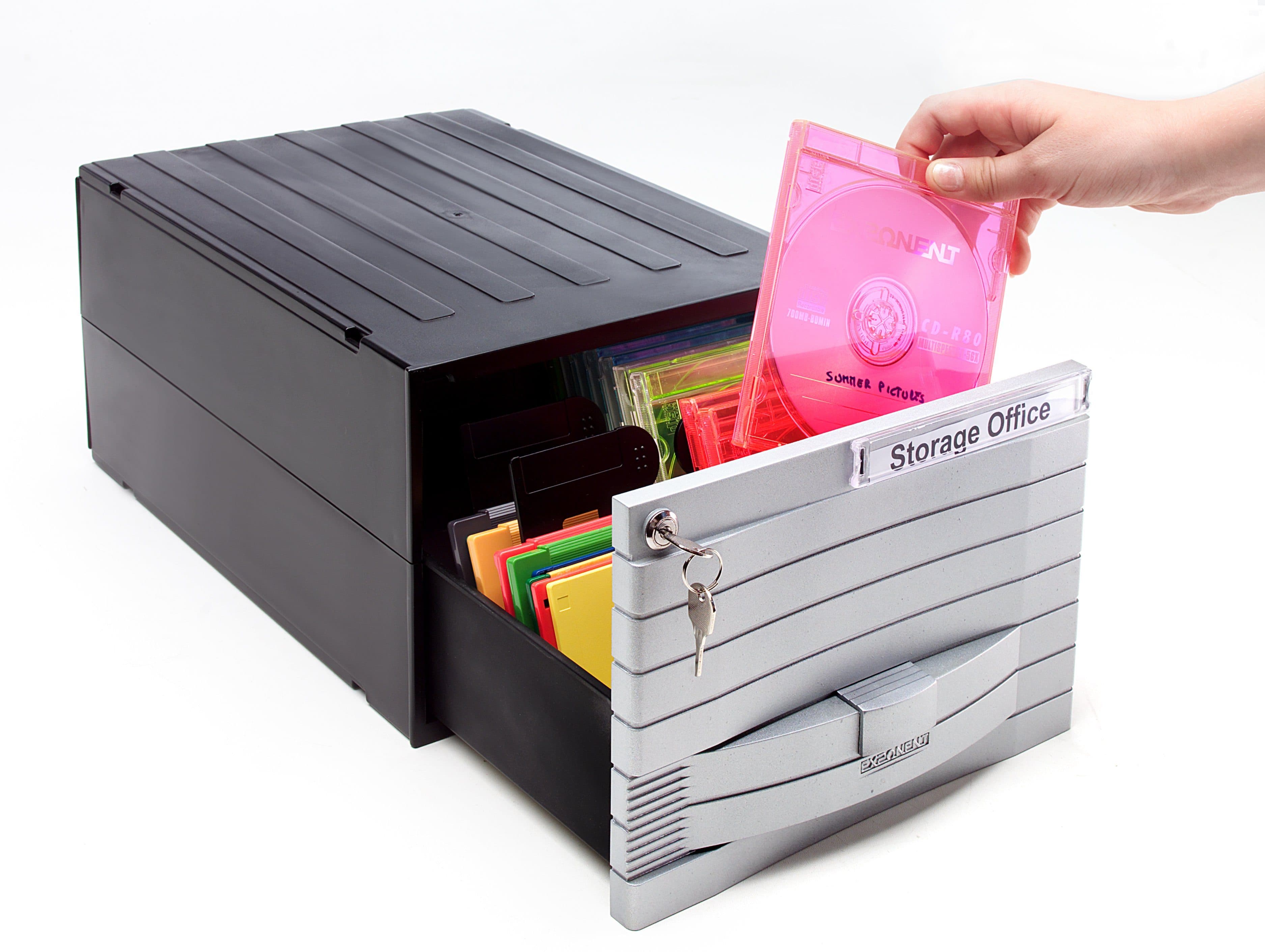 EXPONENT Aufbewahrungsbox 34602 für CDs und DVDs