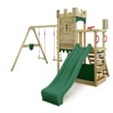FATMOOSE Spielturm BoldBaron mit Schaukel, Rutsche & Kletterwand, Kletterturm aus Massivholz für Kinder – 10 Jahre Garantie Bild 2