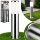 MONZANA Gartenleuchte Edelstahl Silber E27 Außenleuchte Poller Bild 2