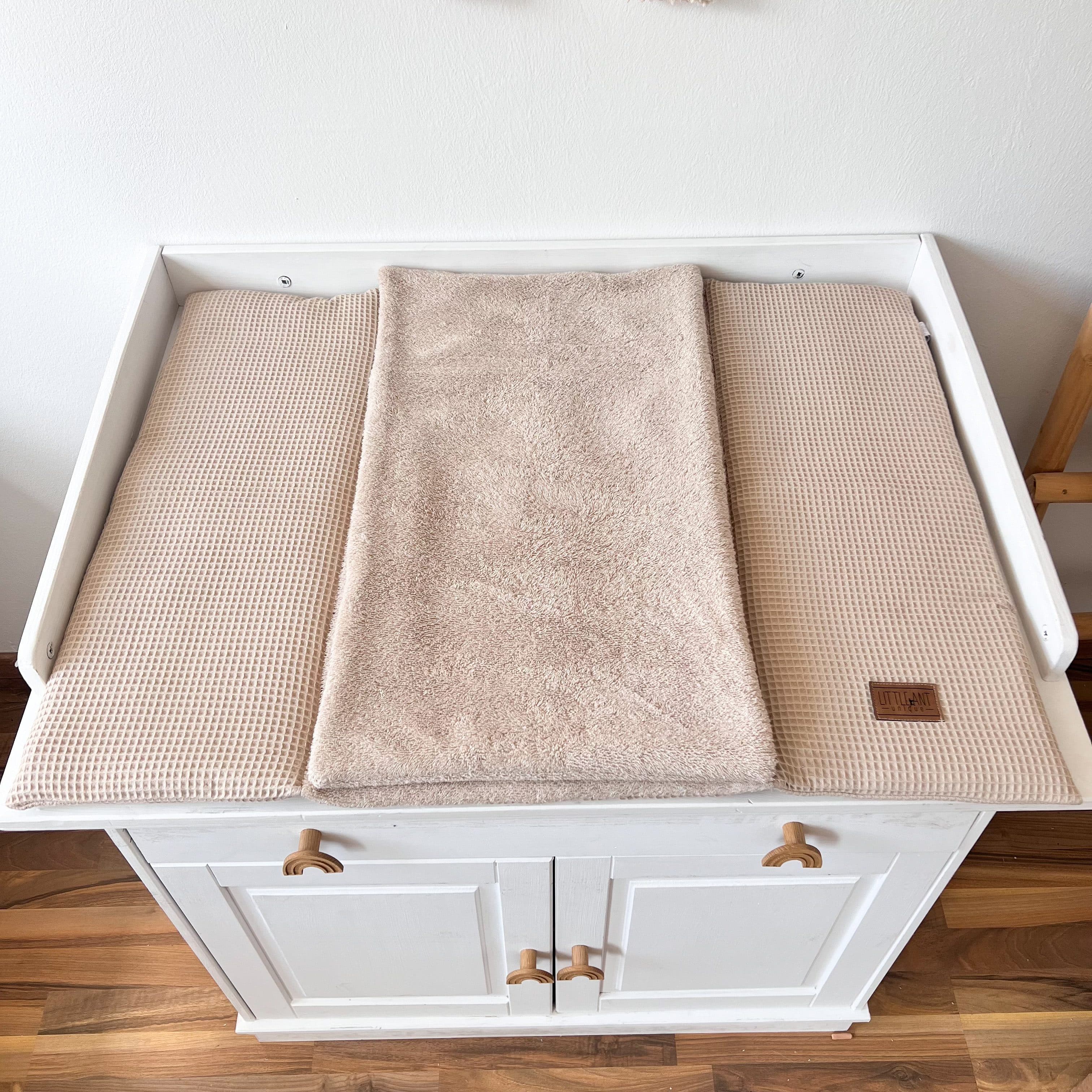 LittleANTunique Wickelauflage Waffelpique Beige
