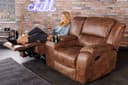 riess-ambiente TV-Sessel HOLLYWOOD antik braun 2-Sitzer Relax Bild 2
