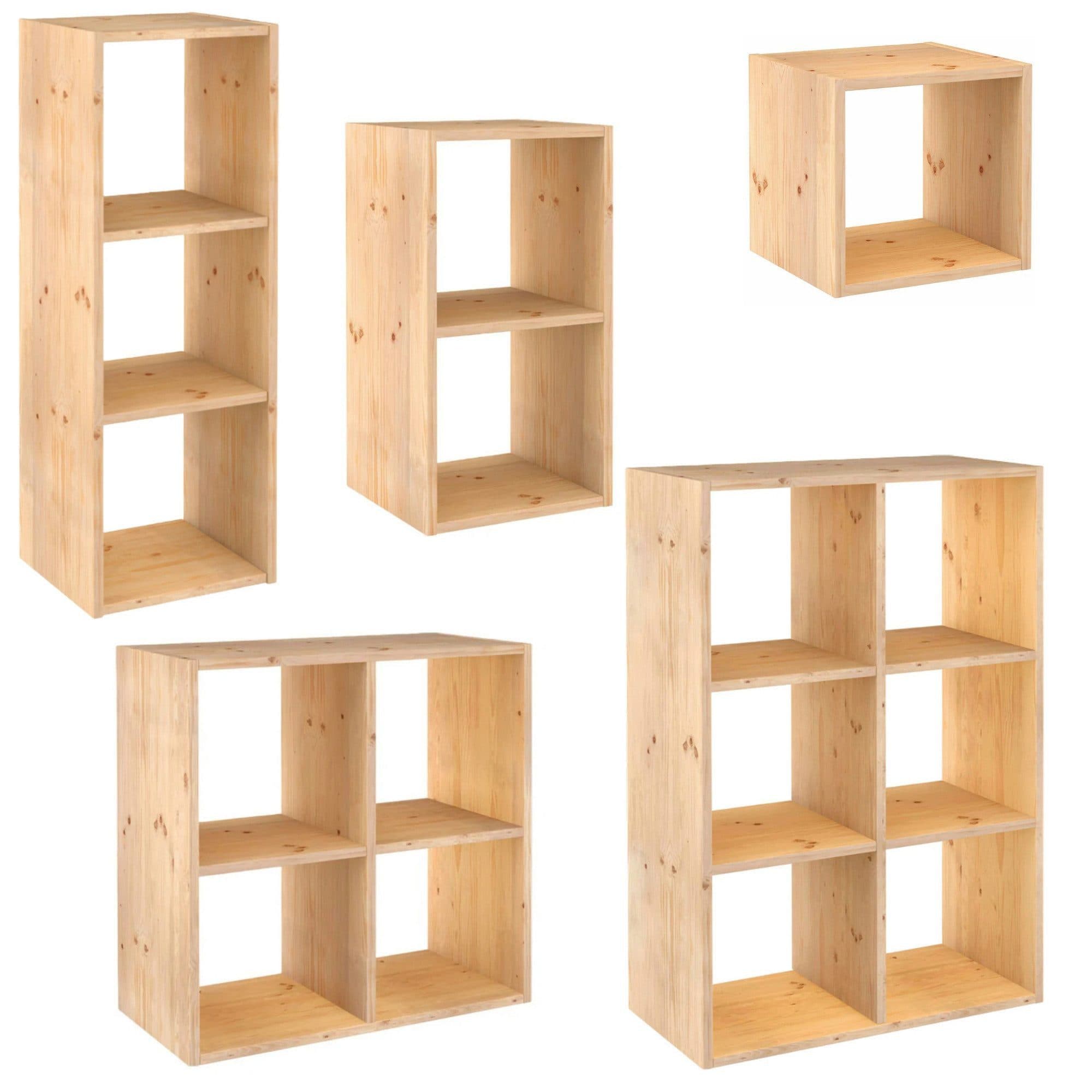 Astigarraga Kit Line Dinamic Würfelregal Kiefernholz Modular - Bild 2