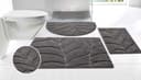 OTTO home Badematte Epense Grau Blattstruktur Halbrund Bild 2