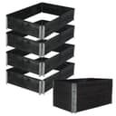 TRUTZHOLM Hochbeet 4er-Set Palettenrahmen Schwarz Bild 2