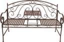 Garden Pleasure Gartenbank Saket Braun mit Tisch Bild 2