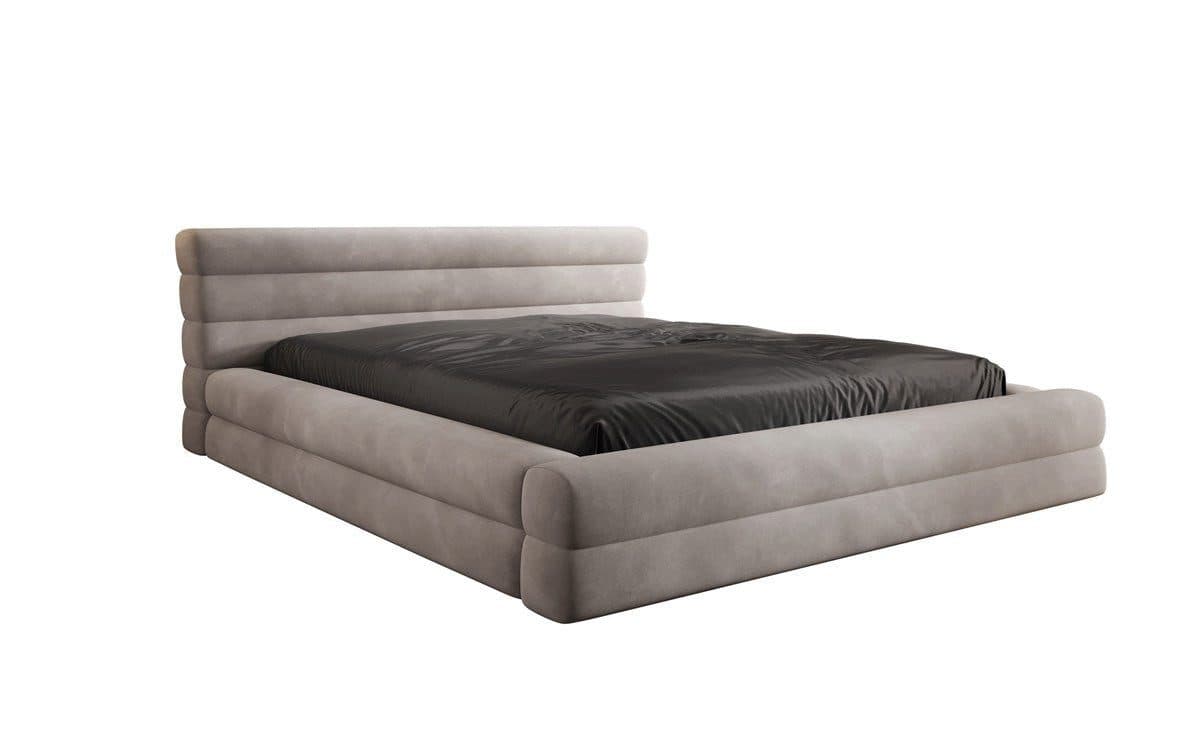 Luxusbetten24 Polsterbett Velana Samt Beige mit Stauraum - Bild 2