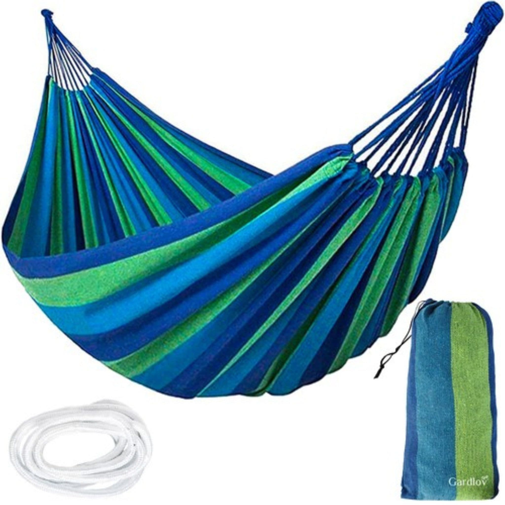 Gardlov Hängematte für zwei Personen Baumwolle Nylon Outdoor - Bild 2