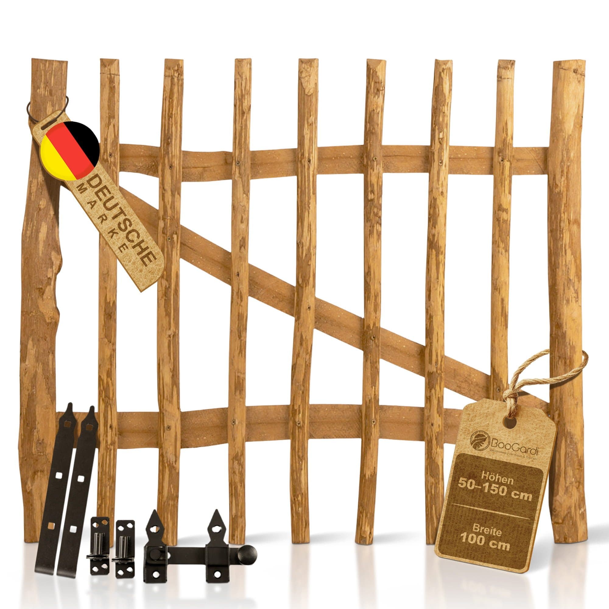 BooGardi Gartentor Haselnuss 100cm Breite - Bild 2