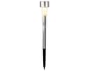 Lumineo LED Solarleuchte Gartenstecker 24cm Edelstahl Warmweiß Bild 2