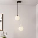 HOME DELUXE Hängeleuchte SUNA Schwarz/Weiß Glas Aluminium Bild 2