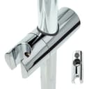 tecuro Brausehalter Gleiter für Wandstange 22mm Chrom Bild 2