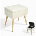 Zedelmaier Hocker Schminkhocker Polsterhocker Beige Bild 2