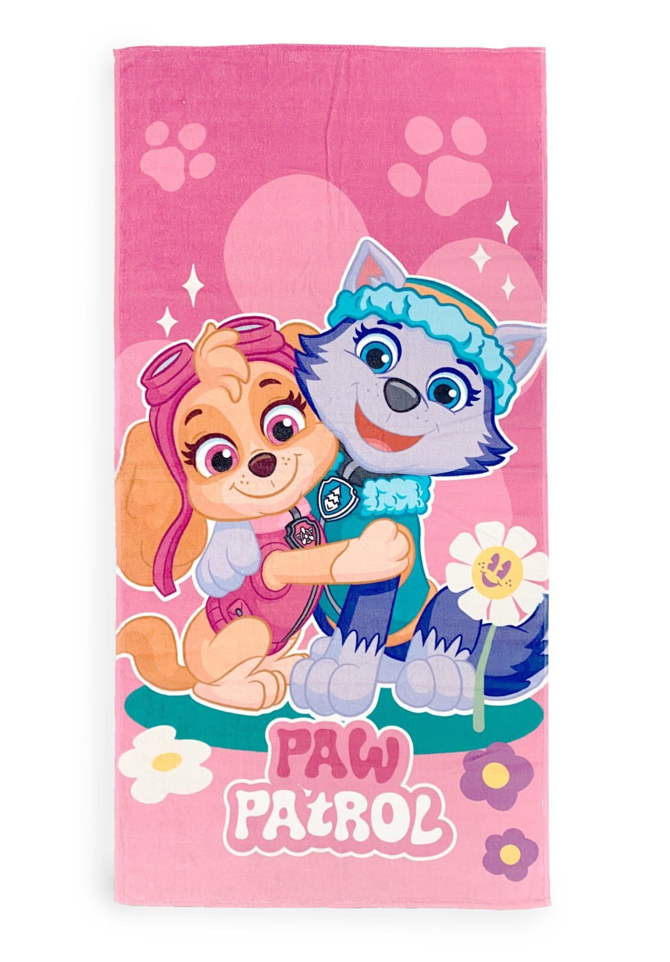 PAW PATROL Strandtuch Kinderhandtuch Baumwolle Rosa