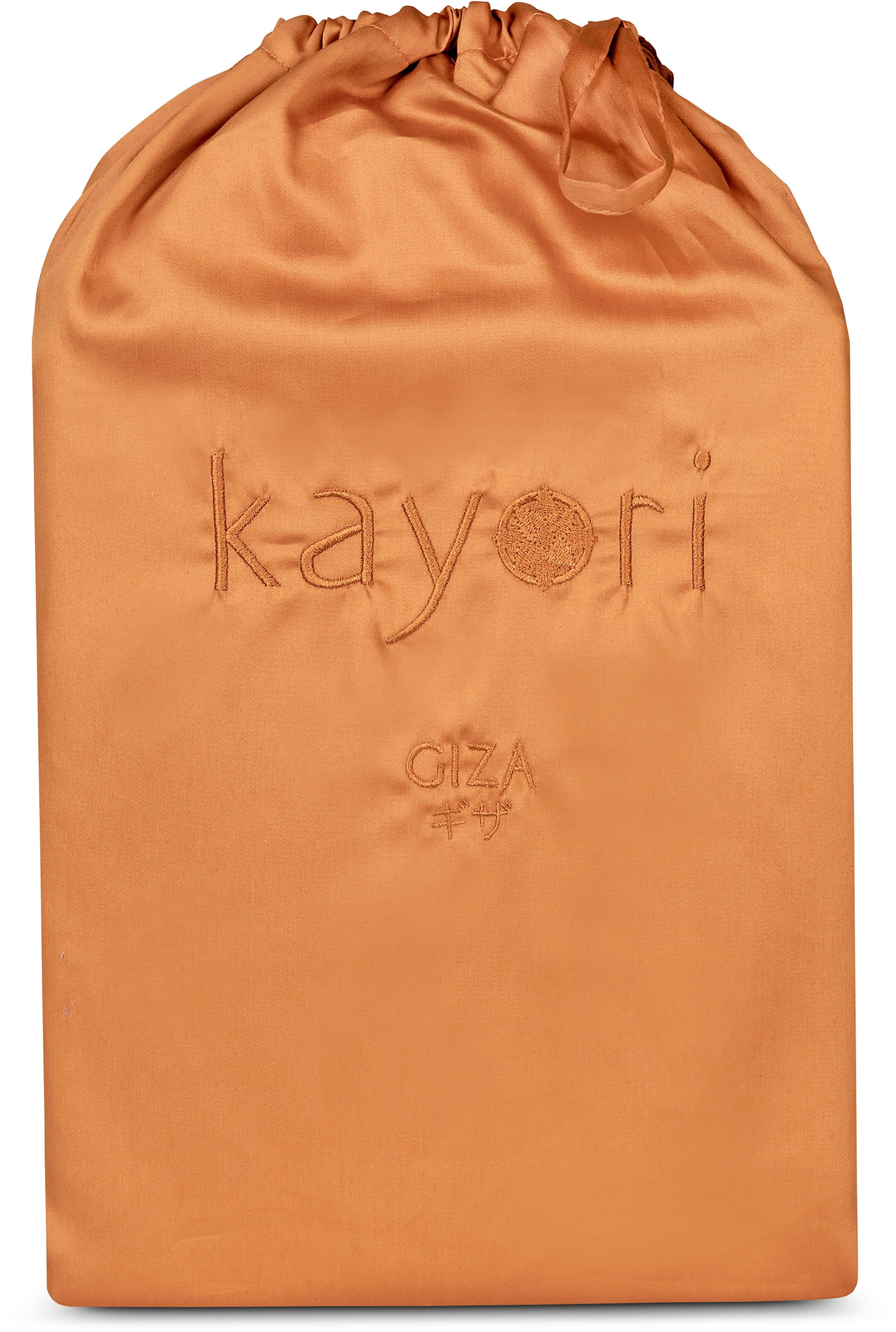 KAYORI Spannbettlaken Giza Bronze 100% Baumwolle Mako-Satin - Bild 2