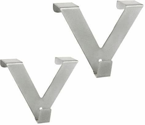 Gardinenhaken GOOD LIFE Riva Silber V-Haken Metall Set 2 Stk - Bild 2