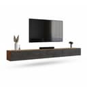 Planetmöbel TV-Board WEST 300 cm Gold Eiche / Grau Modernes Lowboard Bild 2