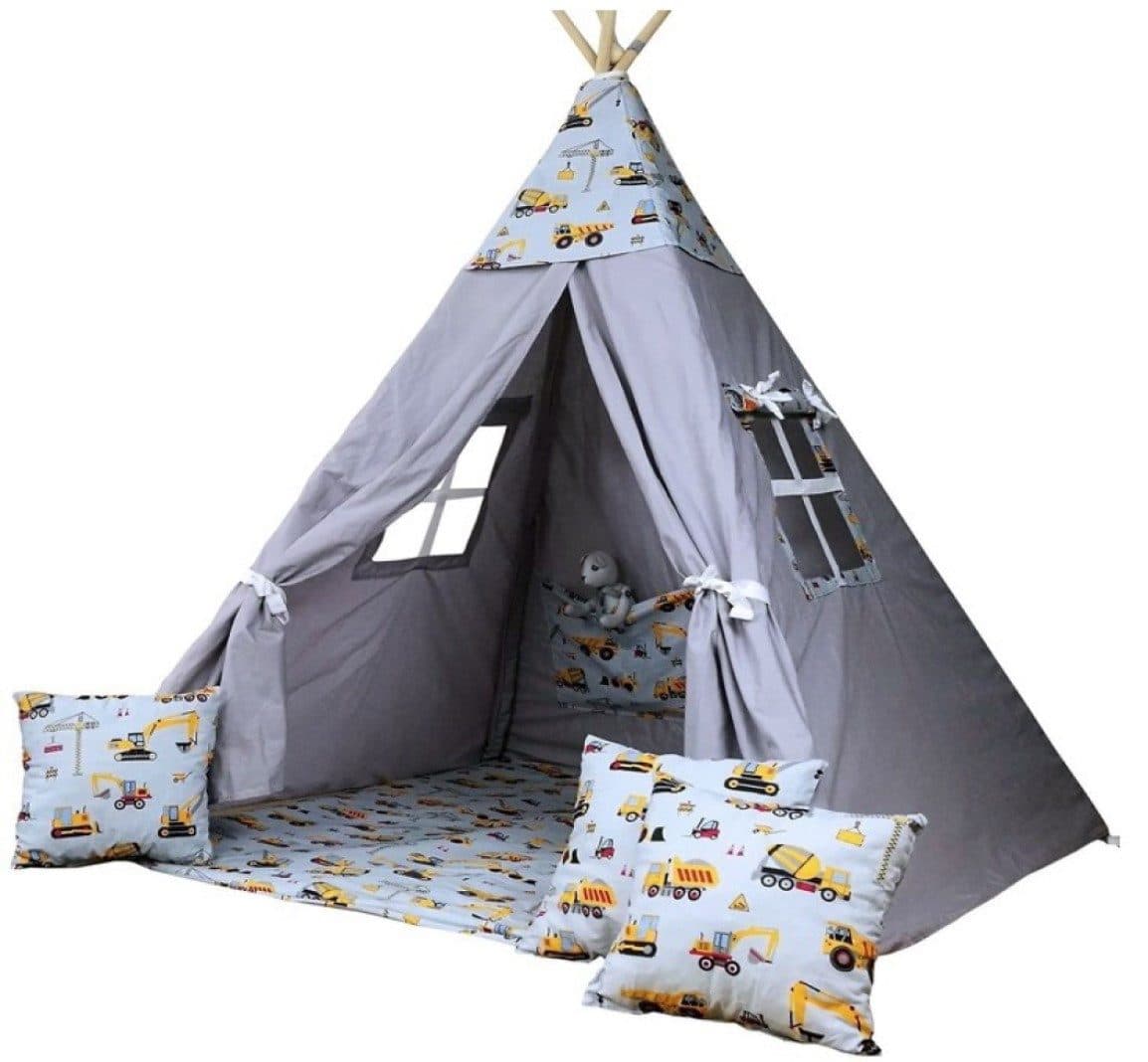 Pamek Tipi-Zelt Kinder Spielzelt Teepee 6-tlg. Set - Bild 2