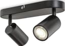 B.K.Licht Deckenspots Schwarz 2-flammig schwenkbar drehbar GU10 Bild 2