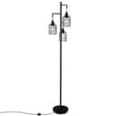 COSTWAY Stehlampe 169 cm mit 3 Lampenschirmen Sockel & Fußschalter Bild 2
