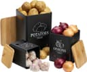 BlingBin Aufbewahrungsbox 3er Set Schwarz mit Bambusdeckel Bild 2