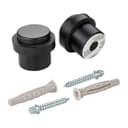 SO-TECH® Türstopper Schwarz Matt Stahl Mit Gummipuffer Bild 2