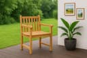 SAM® Gartenstuhl Cuno aus massivem Teakholz mit Armlehnen Bild 2