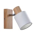 Lindby Spot Wanessa Holz Weiß E14 14 cm Verstellbar Bild 2