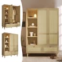 Flieks Kleiderschrank Garderobenschrank Eiche 2 Schubladen 2 Türen Bild 2
