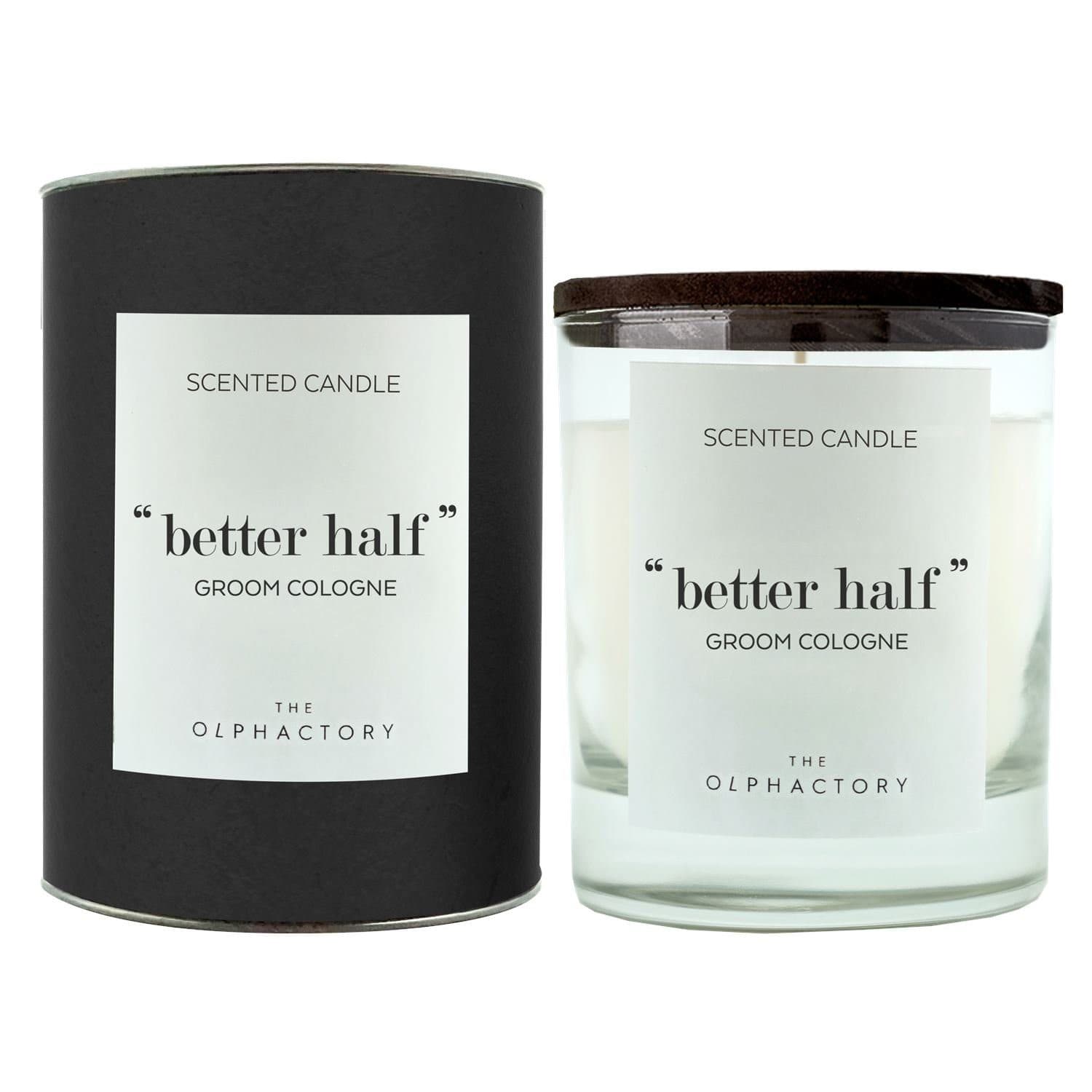 meinvipshop Duftkerze "Better Half" - Fruchtiger Duft in Schwarz