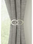 GARDINIA Raffspange Infinity Doppelring Silber Metall Bild 2