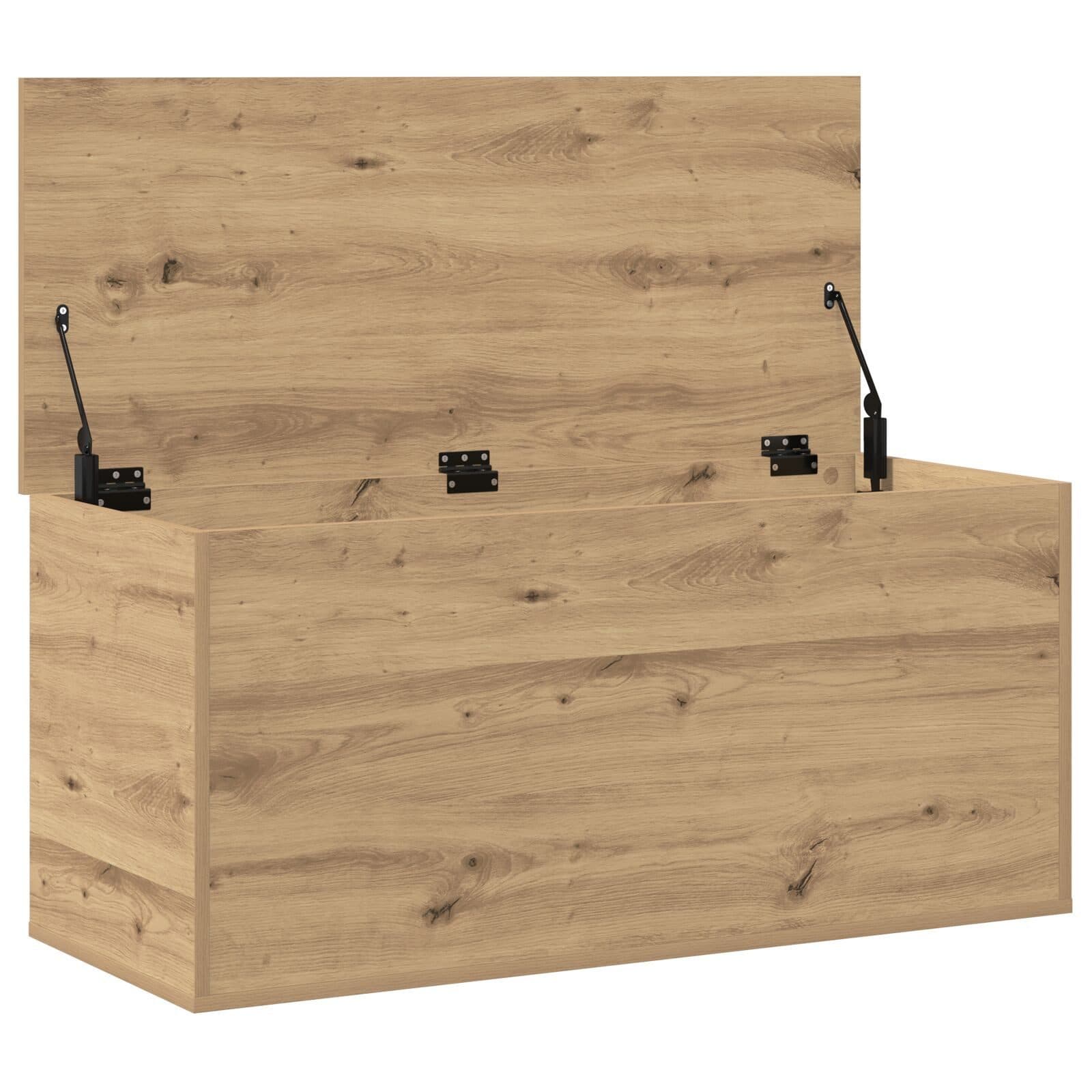 vidaXL Truhe Holzkiste Aufbewahrungsbox Eiche 100x42x46 cm - Bild 2