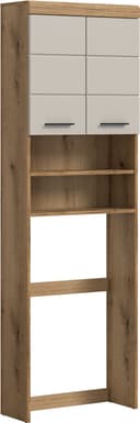 welltime Waschmaschinenumbauschrank SIENA Beige 2 Türen MDF-Front Bild 2