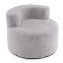 COSTWAY Relaxsessel Polstersofa Rund Teddyfleece Bild 2