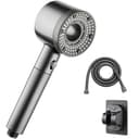 TUWENA Duschbrause Duschkopf Hochdruck, Handbrause mit 1,5m Schlauch und Halterung, Einstellbarer Brausekopf Dusche mit 5 Strahlarten und 5 Filterpatronen Bild 2