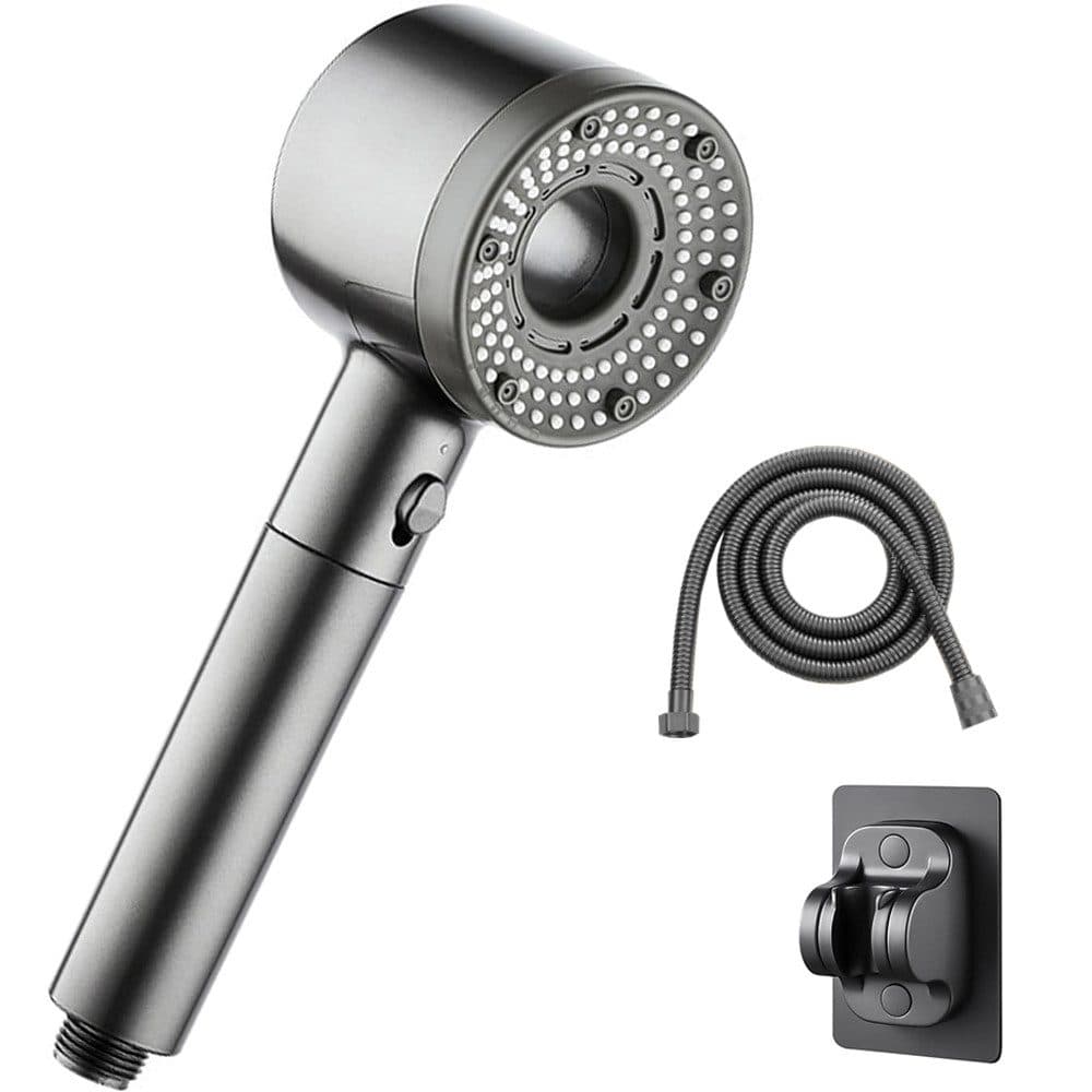 TUWENA Duschbrause Duschkopf Hochdruck, Handbrause mit 1,5m Schlauch und Halterung, Einstellbarer Brausekopf Dusche mit 5 Strahlarten und 5 Filterpatronen - Bild 2