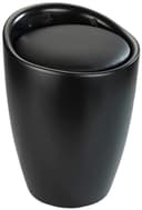 WENKO Badhocker Candy Schwarz mit Wäschesack Bild 2