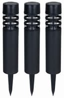 Luxform Gartenleuchte Montelimar Solar Schwarz 3 Stk. Bild 2