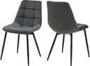 OTTO HOME Esszimmerstuhl Arhus Anthrazit Samtvelours Metallgestell Bild 2