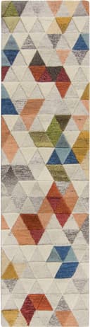 FLAIR RUGS Läufer Amari Bunt Geometrisch Handgetuftet Wolle Bild 2