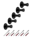 SO-TECH® Kleiderhaken TALEA Edelstahl 5er Set Schwarz Matt Bild 2